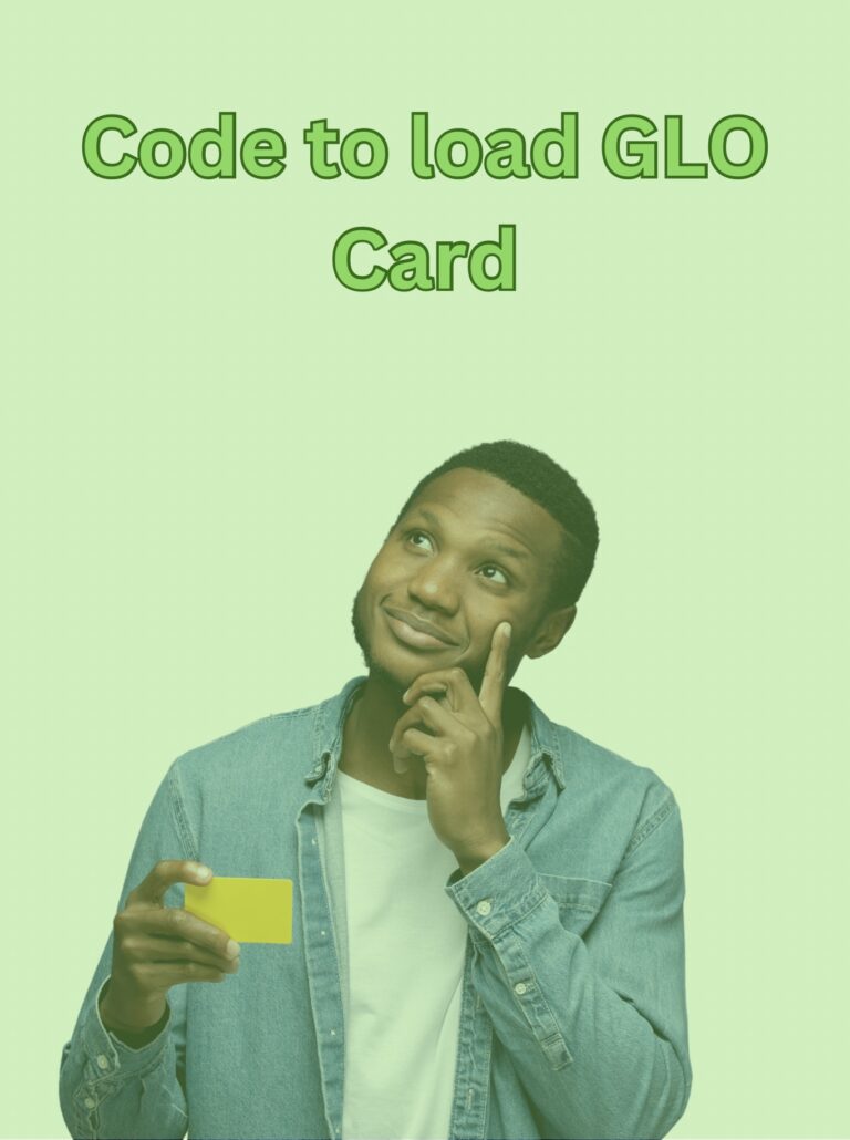 Code To Load Glo Card